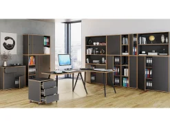 Estantería de oficina Salia 2x AN. 30 cm