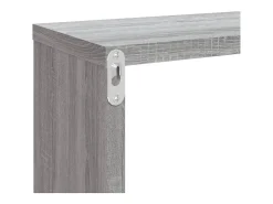 Estantería de pared cúbica de 4 piezas Sonoma gris 80x15x26,5 cm