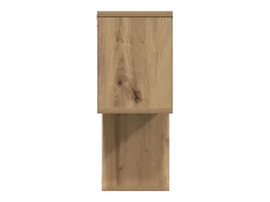 Estantería de pared con balda, roble artesanal, 100 x 20 x 53 cm