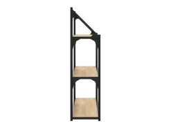 Estantería de pared de 3 niveles roble Sonoma 80x21x78,5 cm