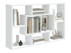 Estantería de pared madera de ingeniería blanco 85x16x52,5 cm