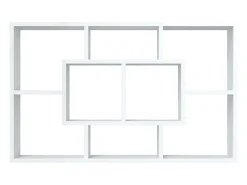 Estantería de pared madera de ingeniería blanco 85x16x52,5 cm