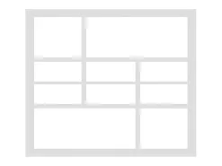 Estantería de pared madera contrachapada blanco 90x16x78 cm