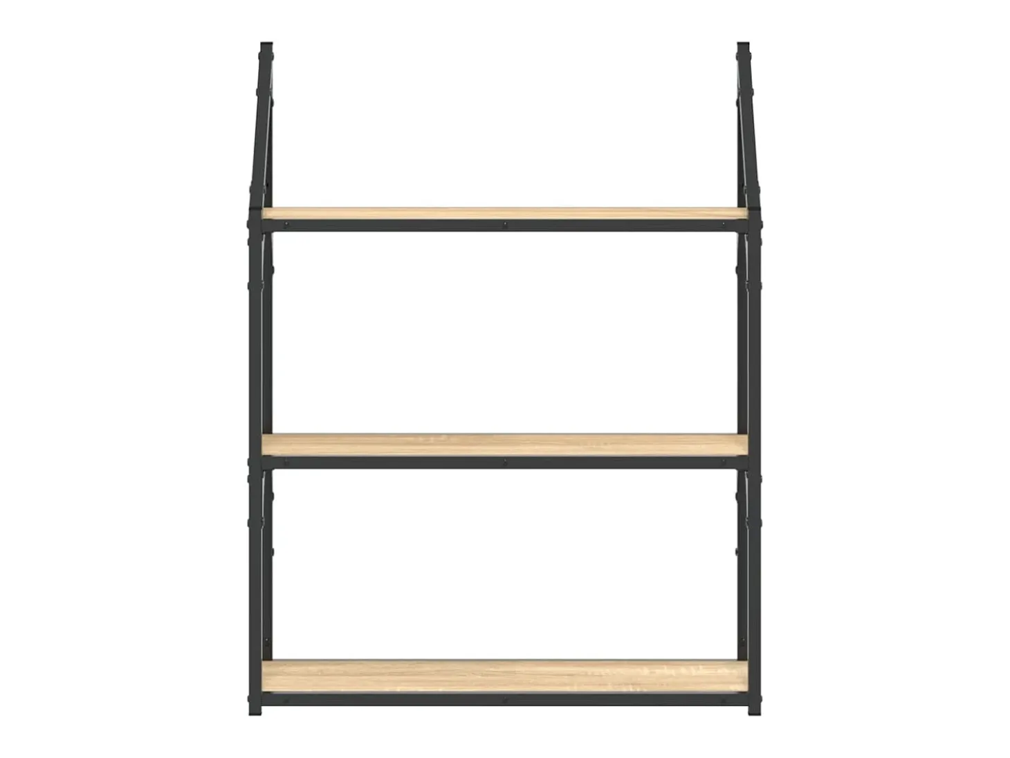 Estantería de pared madera ingeniería roble Sonoma 60x21x78,5cm ES43632