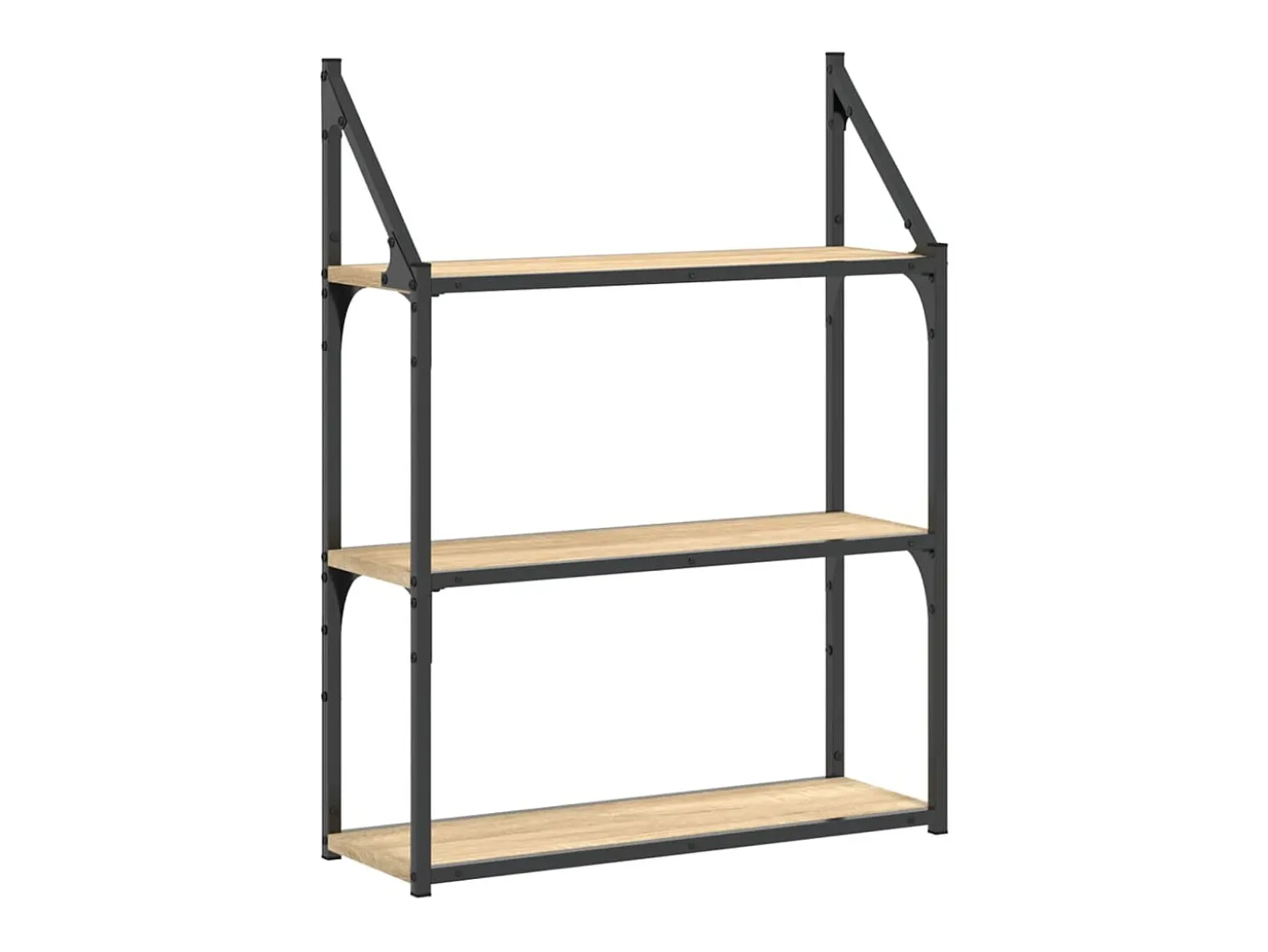 Estantería de pared madera ingeniería roble Sonoma 60x21x78,5cm ES43632