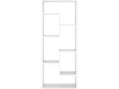 Estantería de pared madera contrachapada blanco 36x16x90 cm ES37670