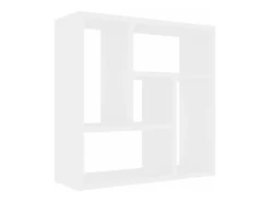 Estantería de pared madera contrachapada blanco 45,1x16x45,1 cm