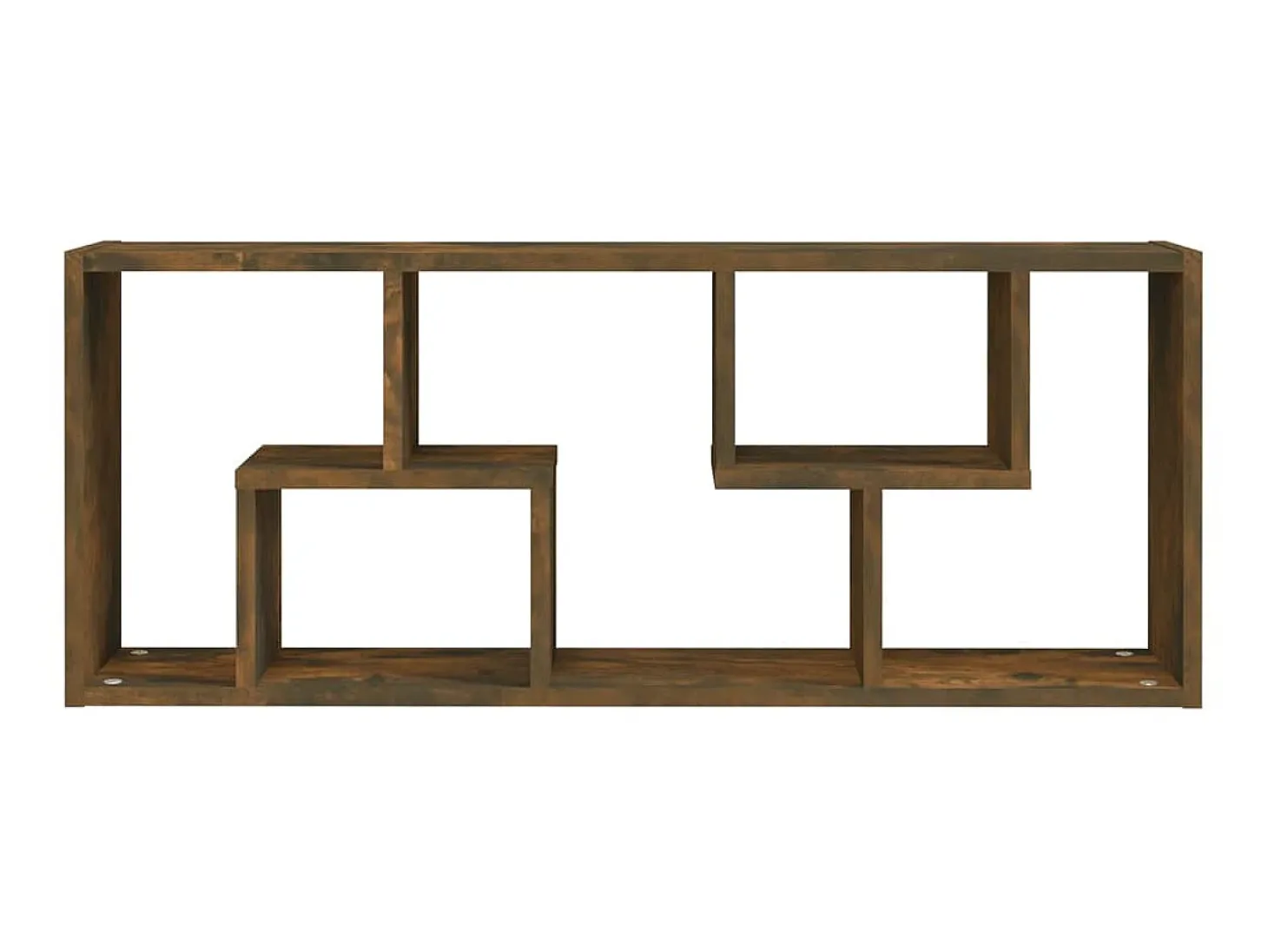 Estantería de pared madera ingeniería roble ahumado 36x16x90 cm ES99419