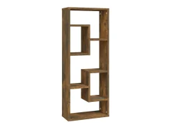 Estantería de pared madera ingeniería roble ahumado 36x16x90 cm ES99419