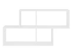 Estantería de pared madera contrachapada blanco 100x18x53 cm ES13347