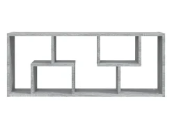 Estantería de pared madera de ingeniería gris Sonoma 36x16x90cm ES21759