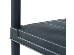 Estantería de plástico 100 kg 60x30x138 cm negro ES624866