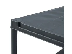Estantería de plástico 125 kg 60x30x180 cm negro ES470751