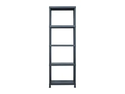 Estantería de plástico 2 unidades 125 kg 60x30x180 cm negro ES564007