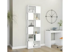 Estantería divisor de espacios blanco 60x24x186 cm