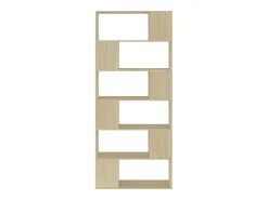 Estantería divisor de espacios contrachapada roble 80x24x186 cm