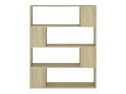Estantería divisor de espacios aglomerado Sonoma 100x24x124 cm