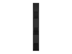Estantería divisor de espacios negro 100x24x188 cm