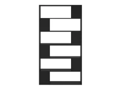 Estantería divisor de espacios negro 100x24x188 cm