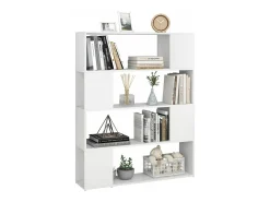 Estantería divisor de espacios blanco 100x24x124 cm