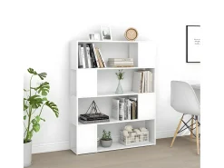 Estantería divisor de espacios blanco 100x24x124 cm