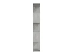 Estantería divisor de espacios gris hormigón 60x24x155 cm
