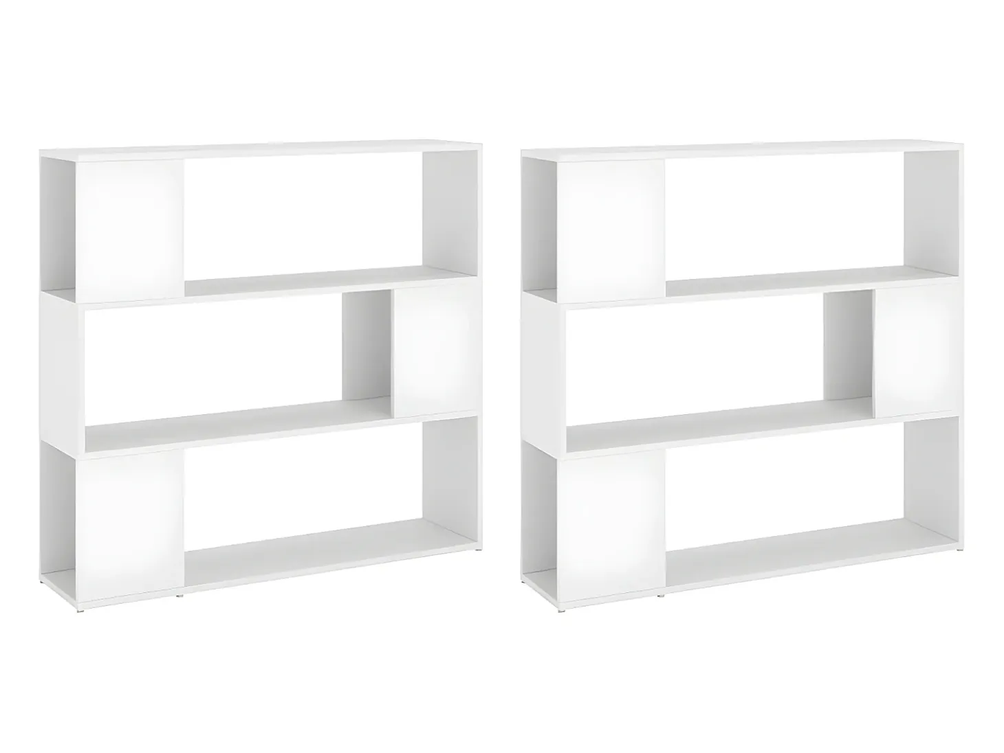 Estantería divisor de espacios blanco 100x24x188 cm