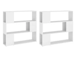 Estantería divisor de espacios blanco 100x24x188 cm