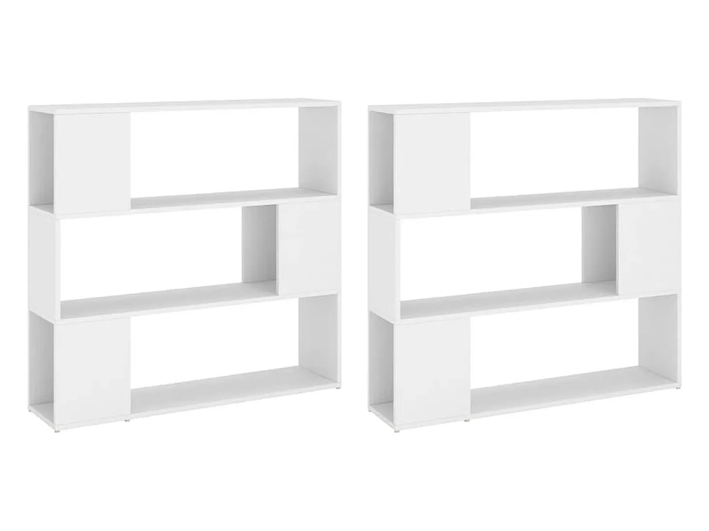 Estantería divisor de espacios blanco 100x24x188 cm