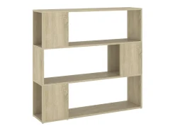 Estantería divisor de espacios color roble Sonoma 100x24x94 cm