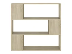 Estantería divisor de espacios color roble Sonoma 100x24x94 cm