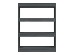 Estantería divisor de espacios madera pino gris 100x30x103 cm