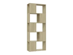 Estantería divisor de espacios roble Sonoma 60x24x155 cm