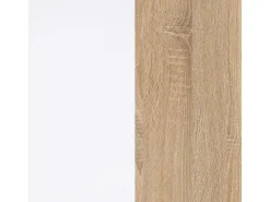 Estantería Domi Blanco Artik (Blanco Mate) - Roble Canadian