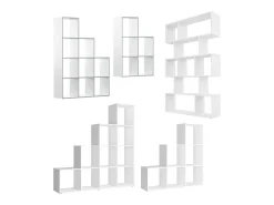 Estantería escalonada blanco 103.5x29x144 aramis