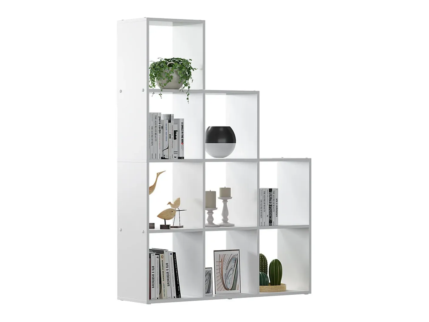 Estantería escalonada blanco 103.5x29x144 aramis