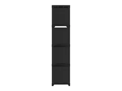 Estantería expositora 12 cubos Negro 103x30x141 cm Tela