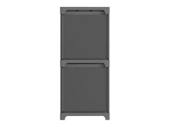 Estantería expositora 5 cubos y cajas Gris 103x30x72,5 cm Tela