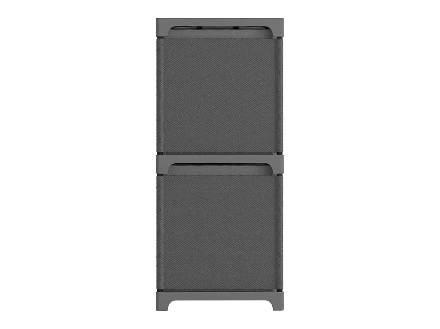 Estantería expositora 5 cubos y cajas Gris 103x30x72,5 cm Tela