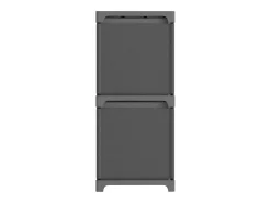 Estantería expositora 5 cubos y cajas Gris 103x30x72,5 cm Tela