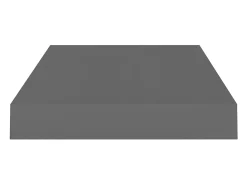 Estantería flotante de pared 4 piezas Gris Brillo 40x23x3,8 cm MDF