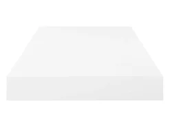 Estantería flotante de pared 4 piezas Blanco Brillo 50x23x3,8 cm MDF