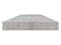 Estantería flotante de pared MDF gris hormigón 120x23,5x3,8 cm