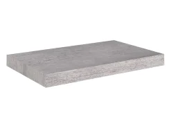 Estantería flotante de pared gris hormigón 50x23x3,8 cm MDF