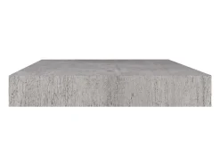Estantería flotante de pared gris hormigón 50x23x3,8 cm MDF