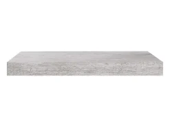 Estantería flotante de pared gris hormigón 50x23x3,8 cm MDF