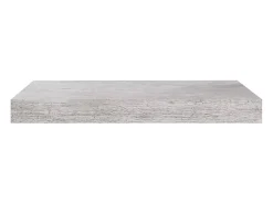 Estantería flotante de pared gris hormigón 40x23x3,8 cm MDF