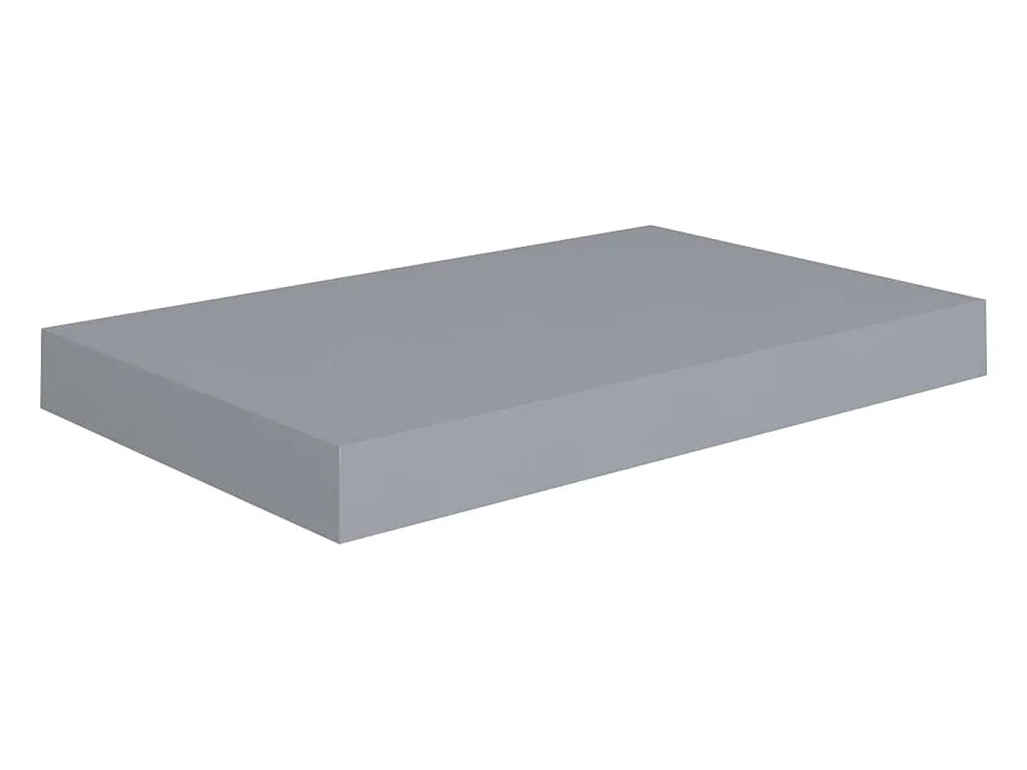 Estantería flotante de pared gris 40x23x3,8 cm MDF