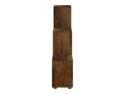 Estantería forma de escalera madera contrachapada roble ahumado