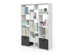 Estantería giratoria blanco 107.2x29x143